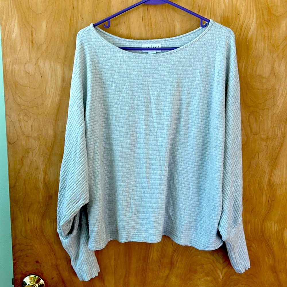 VELVET BY GRAHAM & SPENCER Women's Pepper Boatneck Lux Rib Sweater